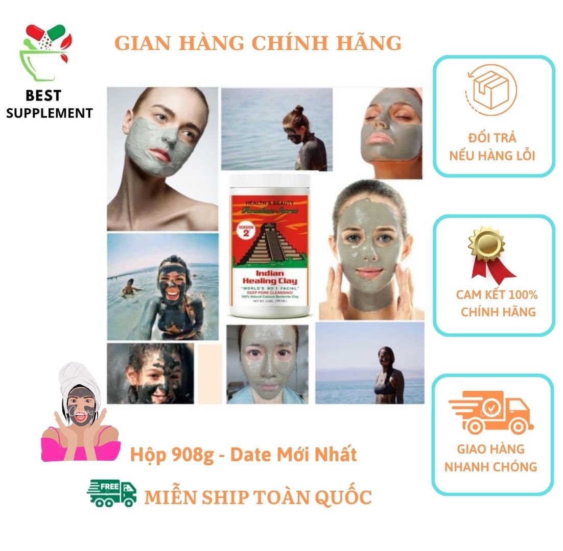 Mặt nạ đất sét, Aztec Secret, Indian Healing Clay, Deep Pore Cleansing, 2 lbs (908 g)