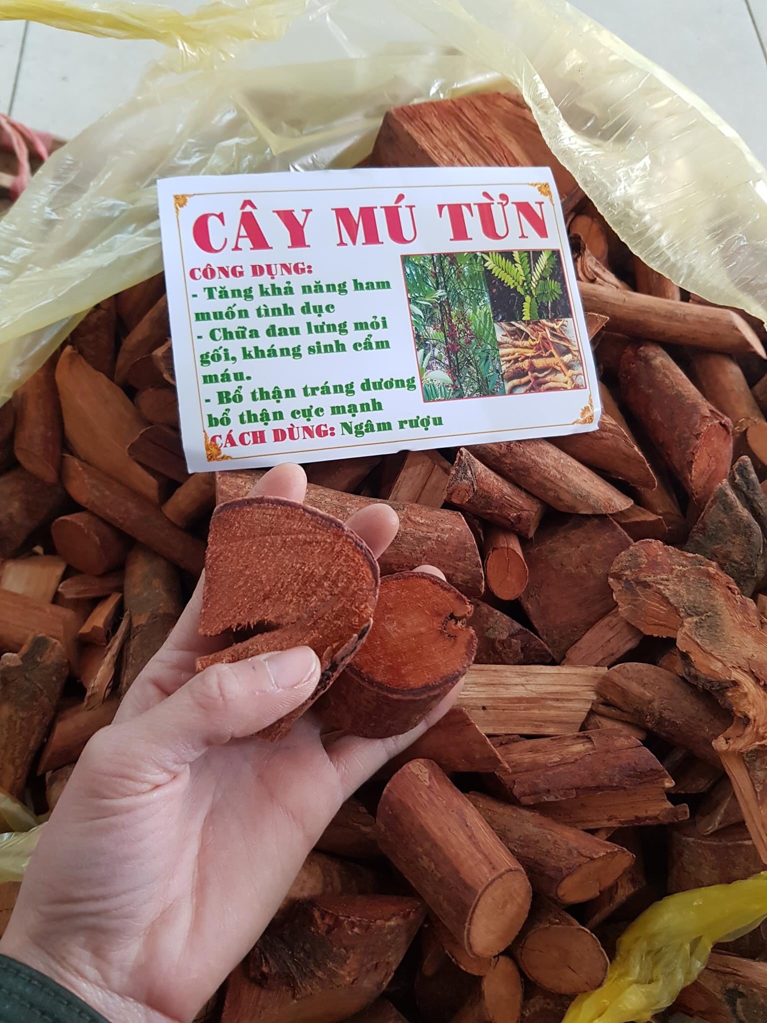 1Kg Rễ cây Mú Từn Khô chuẩn (Hỗ trợ sinh lý cực nhạy)