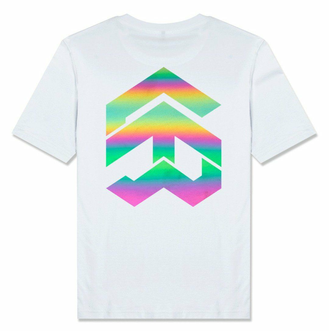 Áo thun TAY NGẮN phản quang 7 màu 5 con đường 5 way (CHỤP FLASH)(TAY LỠ IB)