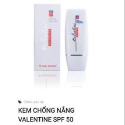 Kem Chống Nắng Valentine - 30G