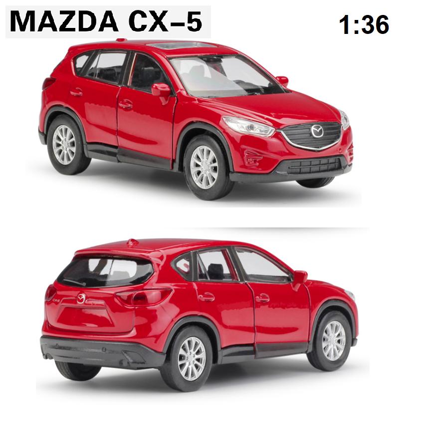 Mô hình xe Mazda CX5  tỉ lệ 1:36 xe bằng sắt mở 2 cửa trước Đồ chơi trẻ em