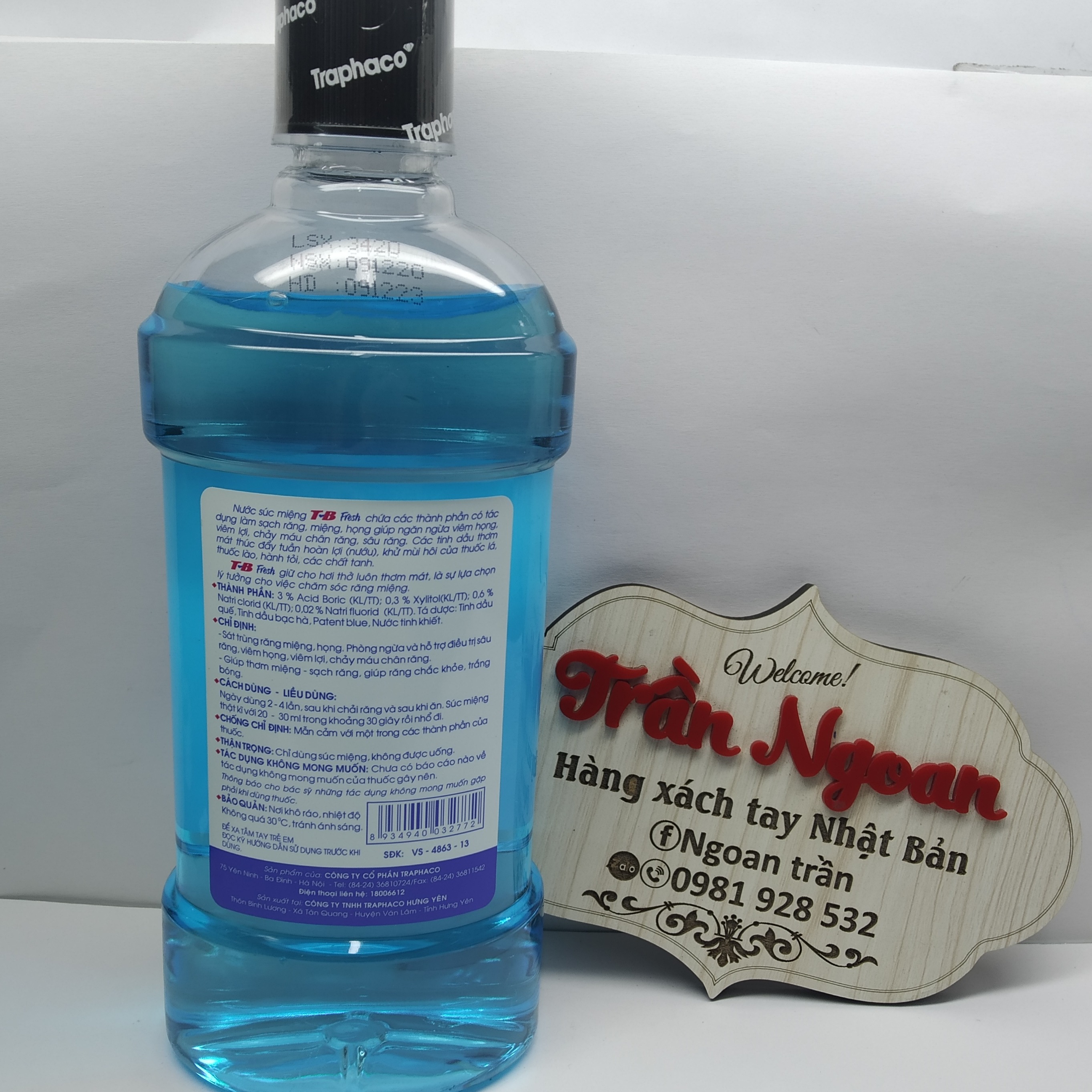 Nước Súc Miệng T-B Traphaco - Chai 500ml