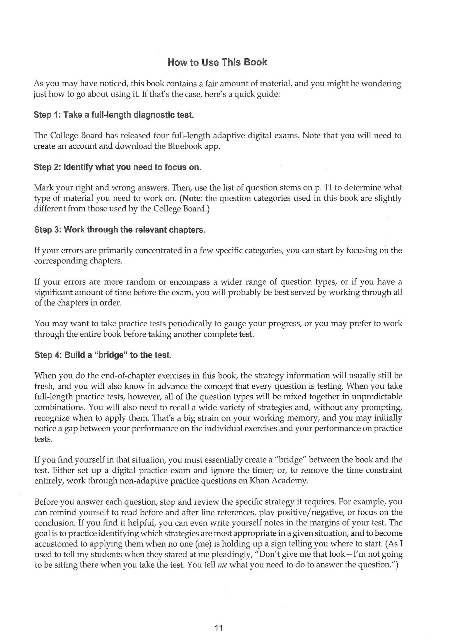 The complete guide to SAT Reading 5th (Sách đen trắng)