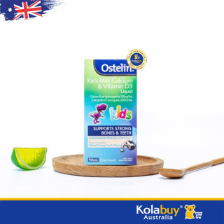 Thực phẩm Bổ sung Canxi dạng nước của Úc Ostelin Kids Milk Calcium & thumbnail