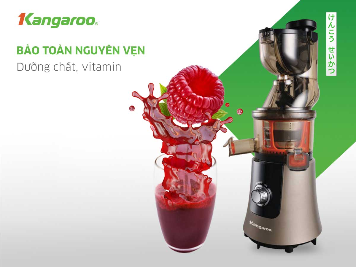 MÁY ÉP CHẬM KANGAROO KG200SJF (665ml - 200W) Hàng Chính Hãng
