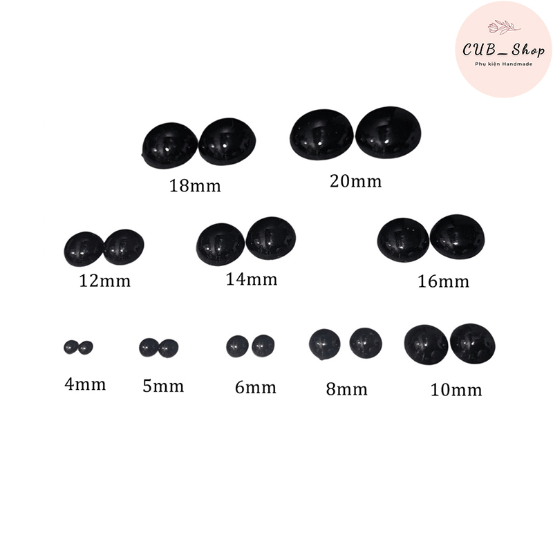 Mắt Dán Thú Bông - Gói Lẻ