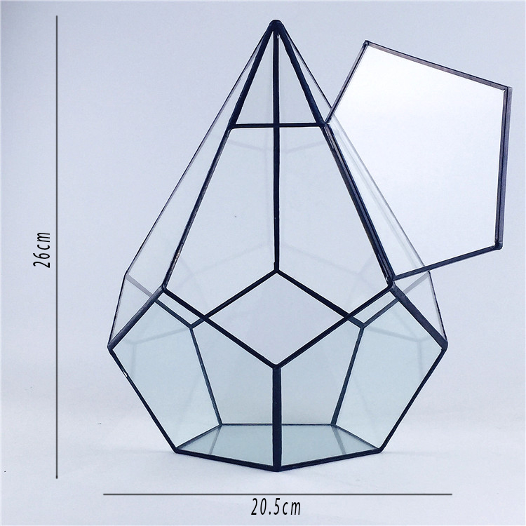 Bình thủy tinh tiểu cảnh terrarium có nắp 02