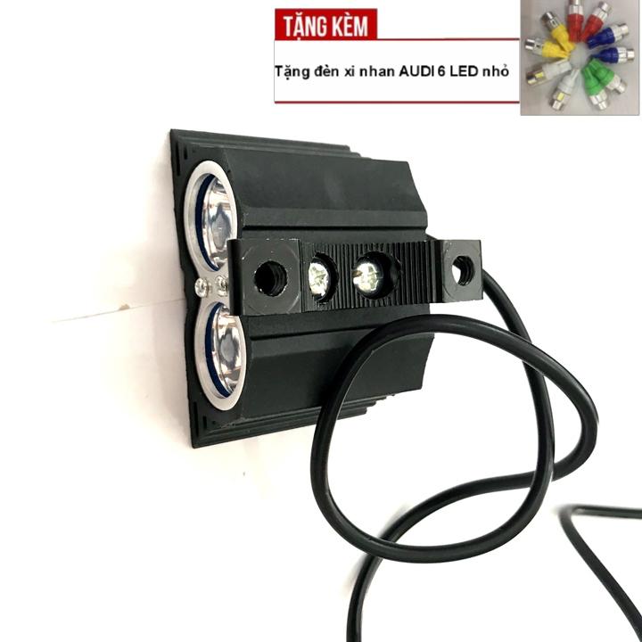 Xé tan màn đêm với đèn trợ sáng mắt cú L2   siêu sáng, dễ lắp đặt cho  xe máy   G219-TẶNG KÈM ĐÈN LED XI NHAN AUDI 6 LED NHỎ
