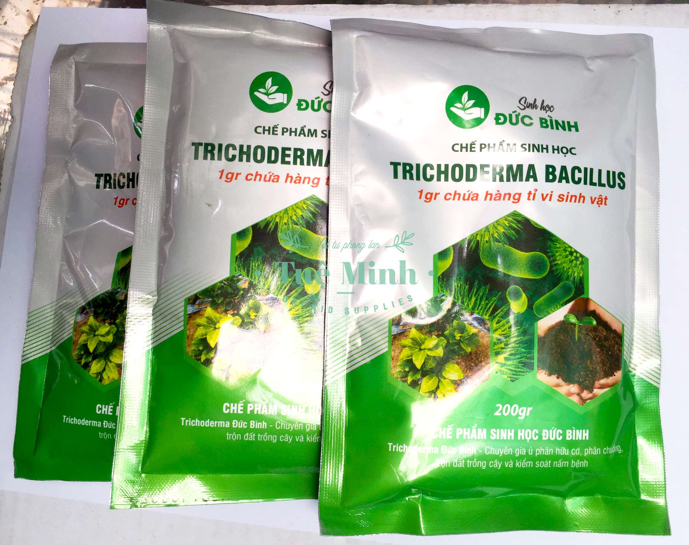 Chế phẩm sinh học TRICHODERMA BACILLUS - Chuyên dùng để ủ phân hữu cơ và kiểm soát nấm bệnh