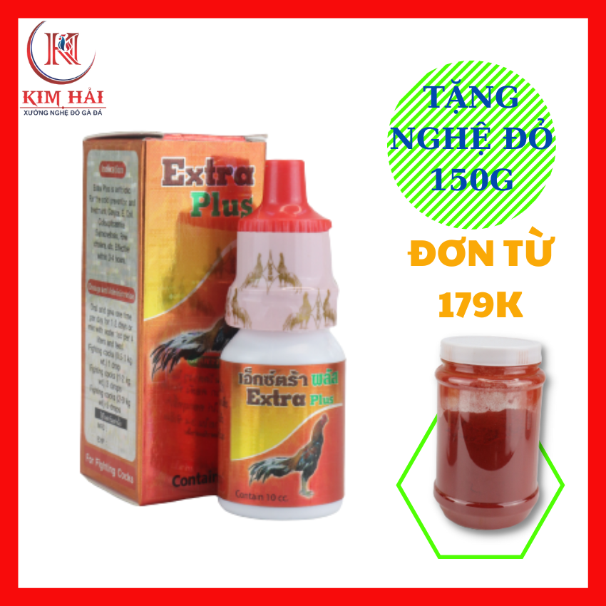 Extra Plus [lọ dạng nhỏ 7ml]-hen khò khè,k.h.ó t.h.ở c.ấ.p t.í.n.h hi.ệ.u q.u.ả nh.a.n.h cho gà đá.