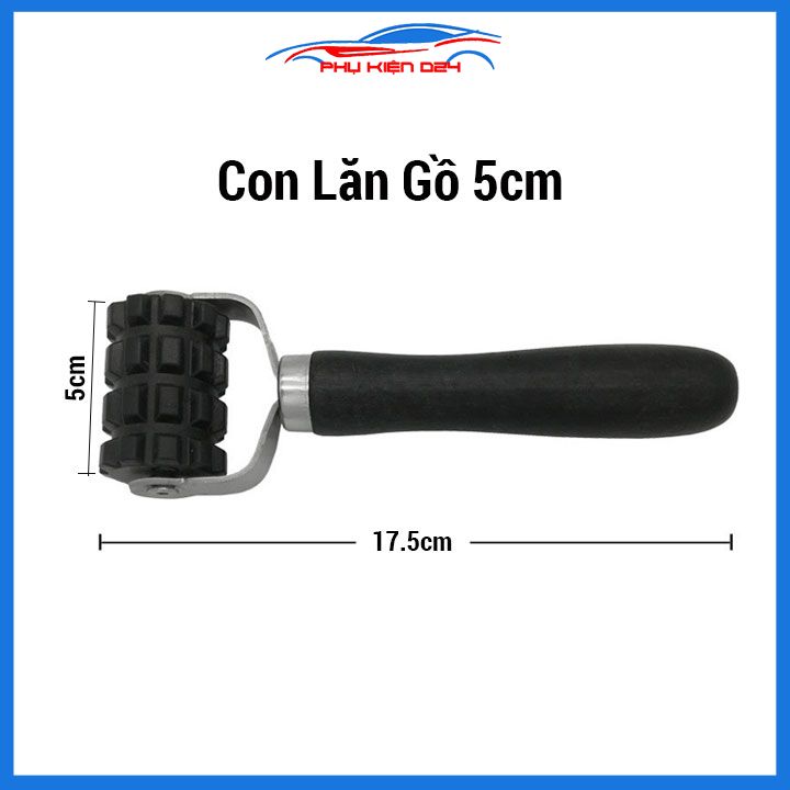 Con lăn bánh xe cầm tay dán cách âm chống ồn cho ô tô loại bánh có gai kích thước 3cm/5cm