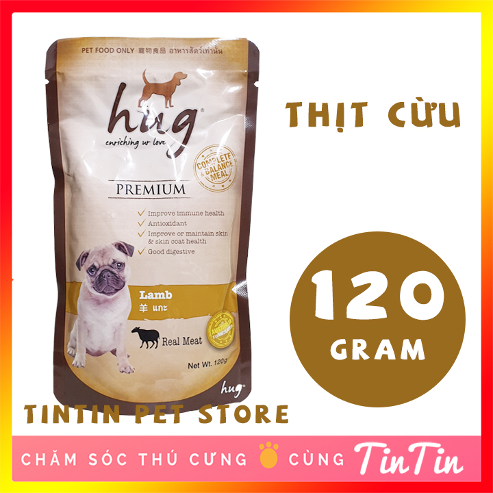 Pate Dinh Dưỡng Cho Chó HUG Gói 120 Gram