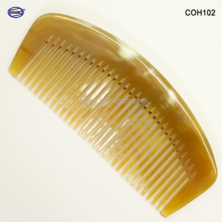 Lược sừng xuất nhật lược múi bưởi có thể bỏ túi - coh102 - horn comb of hahanco - chăm sóc tóc