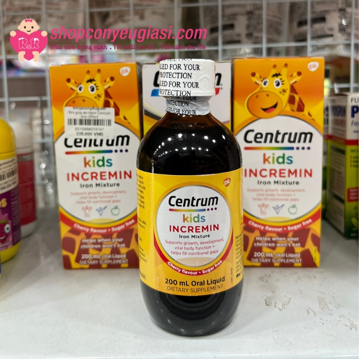 Centrum Kids Incremin – Vitamin Dành Cho Bé Biếng Ăn