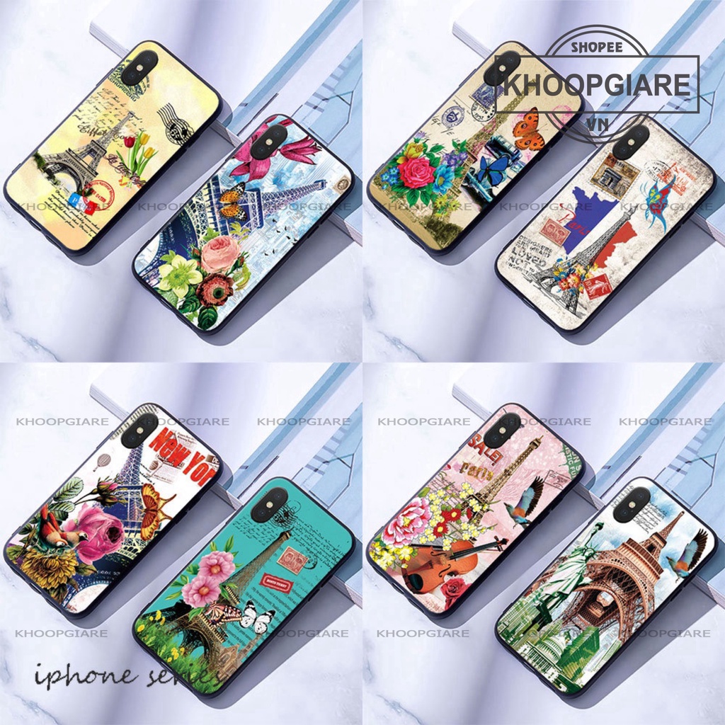 Ốp lưng IPhone 6, 6S, 6 plus, 6s plus,7, 8 Plus, X, XS, XSMAX Tháp Eiffel