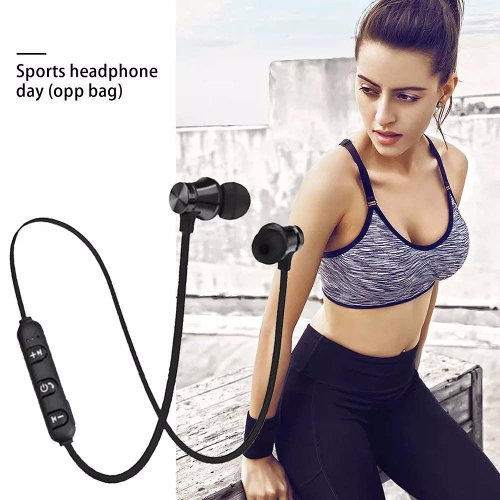 OOC cho điện thoại di động Âm thanh nổi Tai nghe nhạc XT11 có Mic Rảnh tay Treo cổ Tai nghe Bluetooth không dây Từ tính Tai nghe thể thao