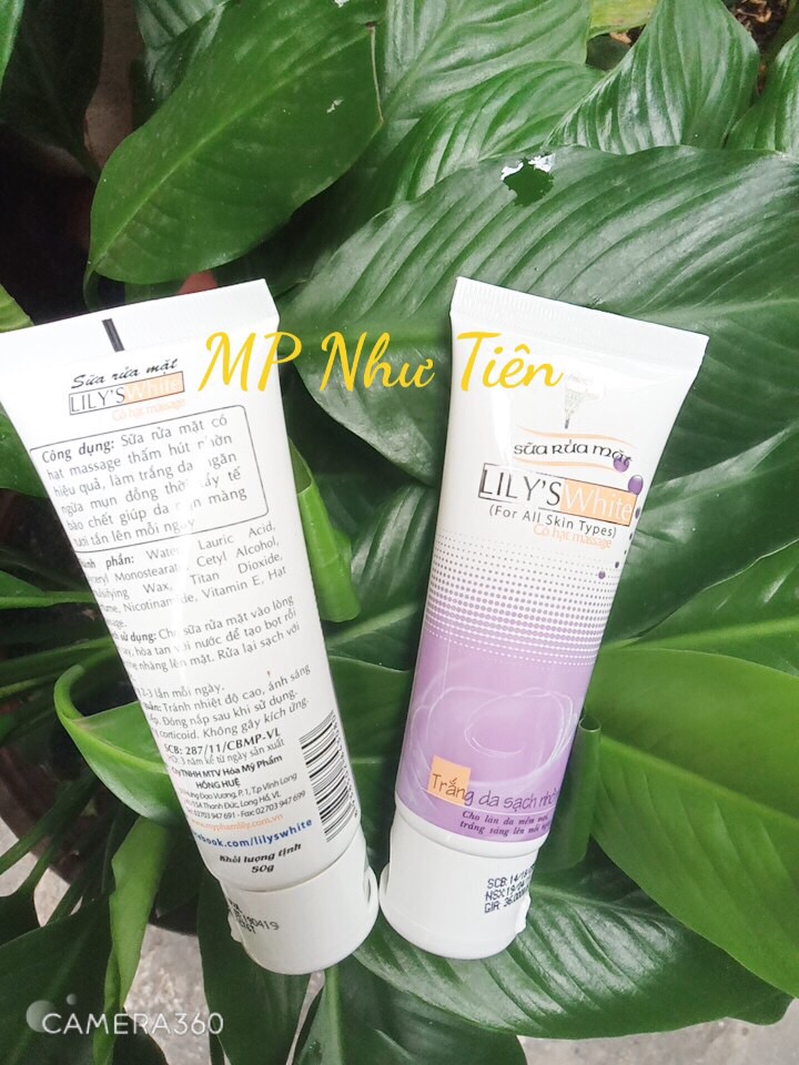[HCM]Sữa rửa mặt lily’s white cleanser trắng da sạch nhờn