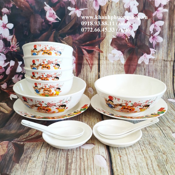 [HCM]bộ chén tô đĩa sứ - chén tô đĩa sứ