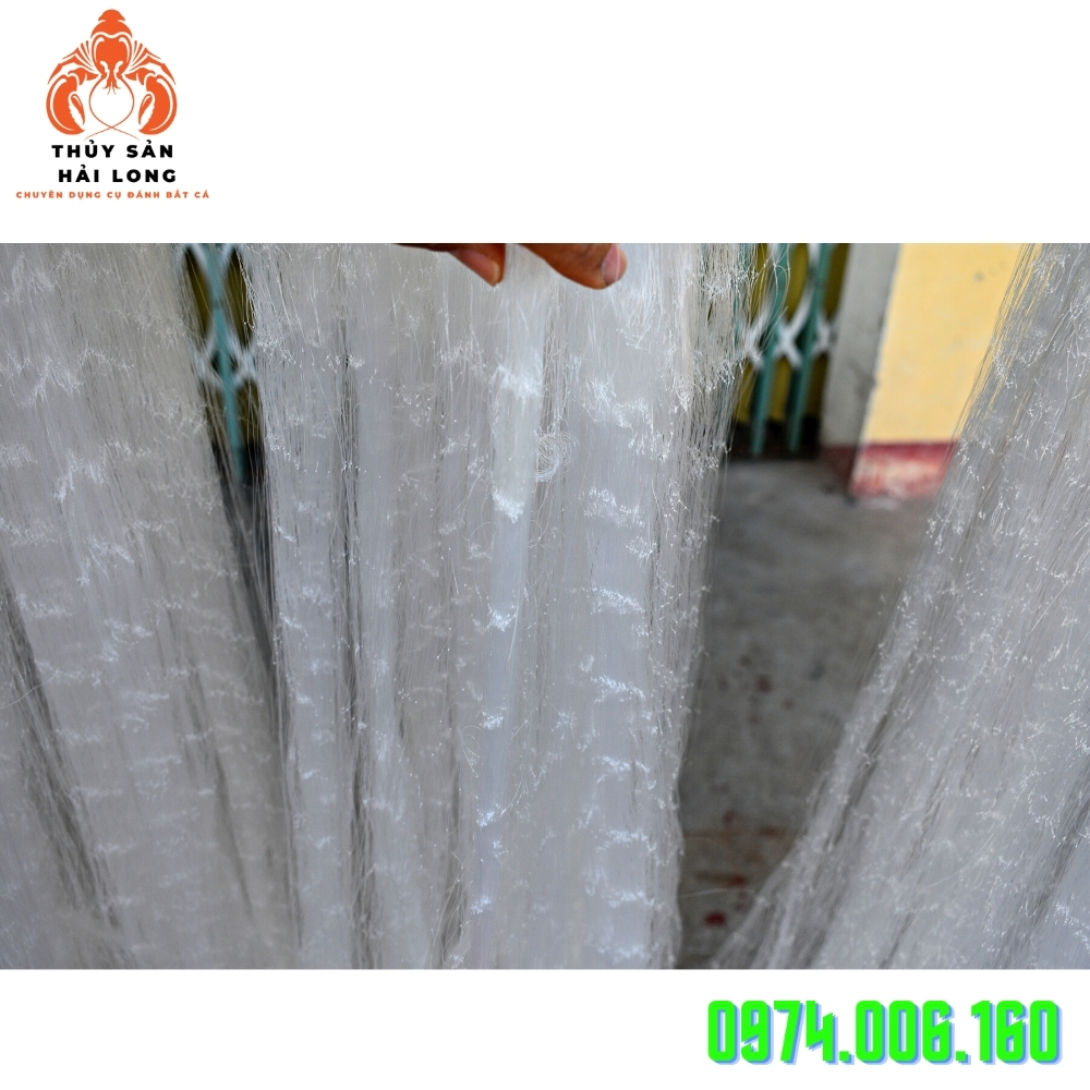 Lưới đánh cá 3 màn cao 1.2m, ô mắt từ 5-10 phân(then 2.5-then5)
