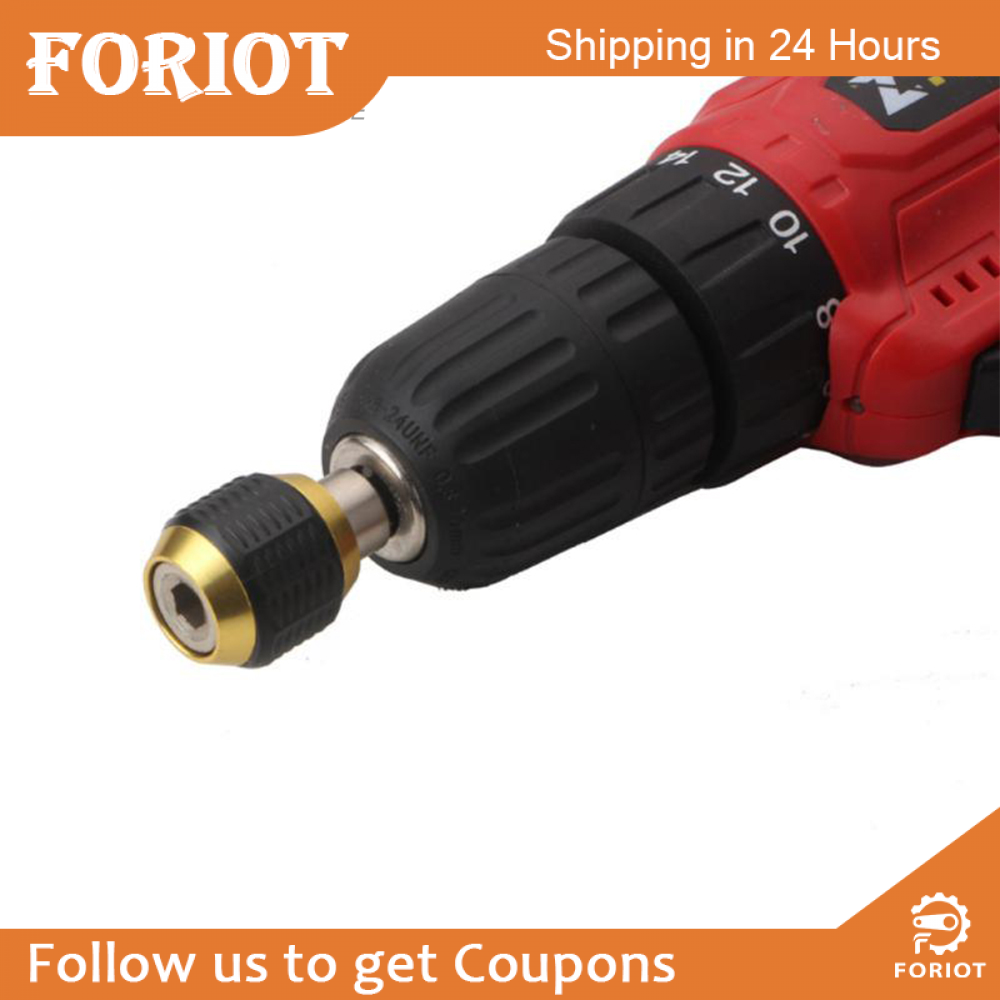 Foriot Tuốc Nơ Vít Đầu Kẹp Mũi Khoan Không Chìa Khóa 60Mm Bộ Chuyển Đổi Điều Khiển Tác Động Dụng Cụ Mũi Khoan Chuôi Lục Giác 1/4 Inch Dụng Cụ Chuyển Đổi Chuyển Đổi Nhanh