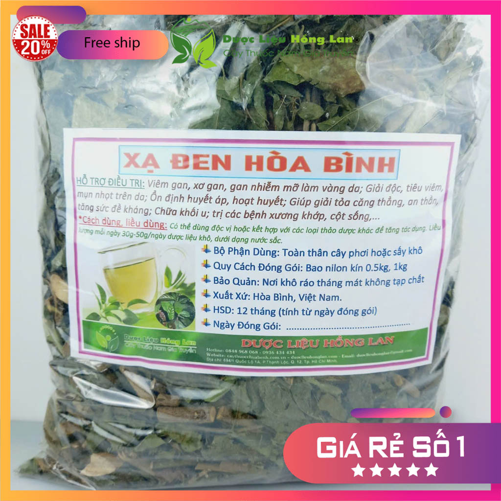 [FreeshipMAX] [HCM]Cây xạ đen Hòa Bình khô 1kg