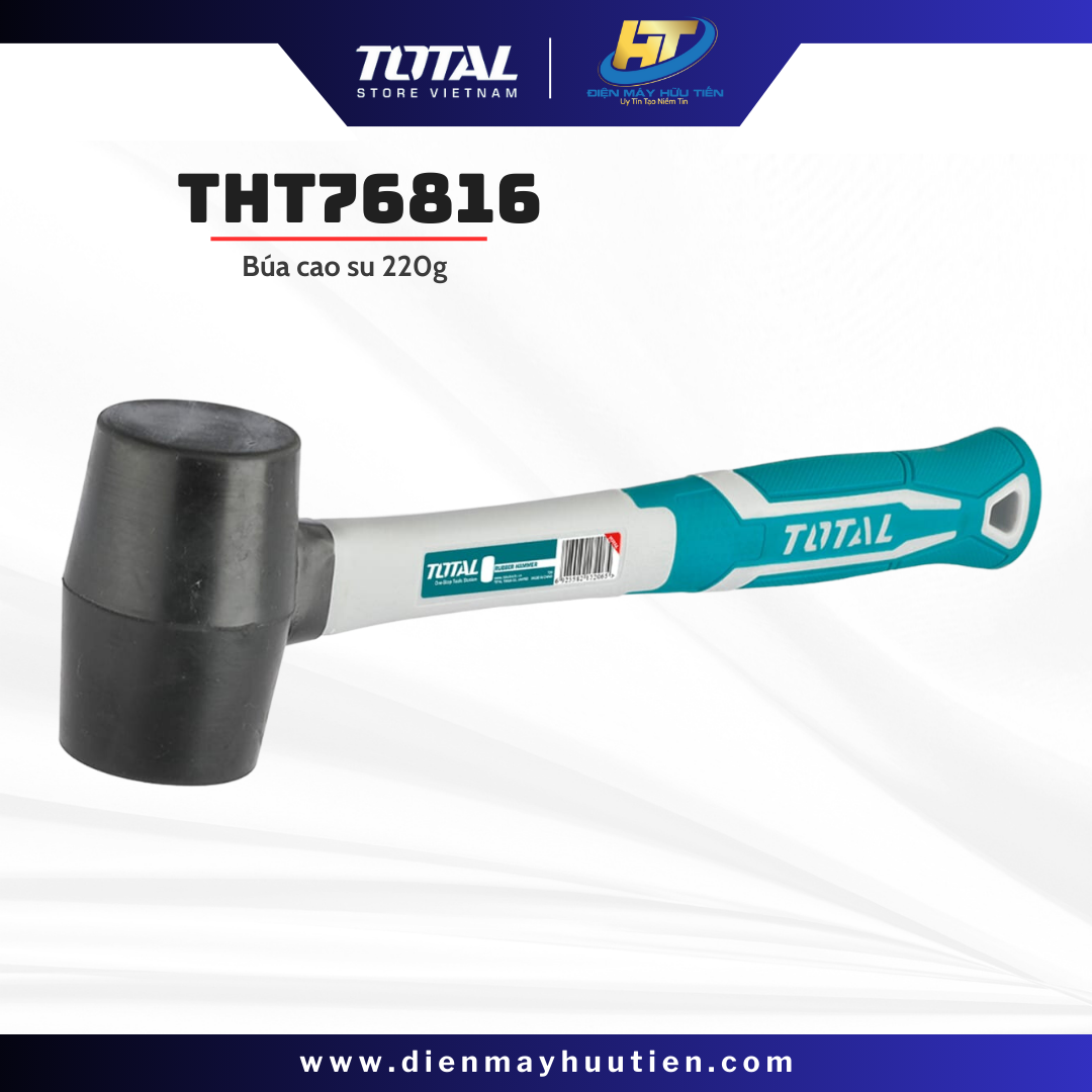 Búa Cao Su 220g Total THT76816