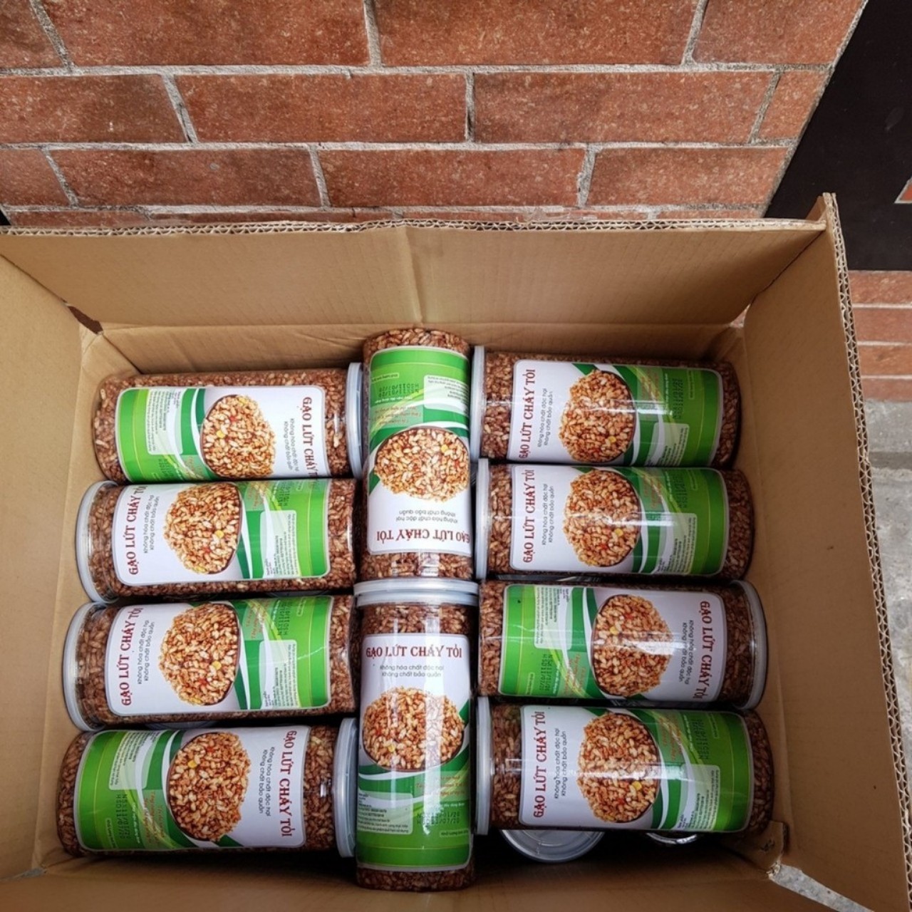 GẠO LỨT cháy tỏi  - combo 3 hũ 300g