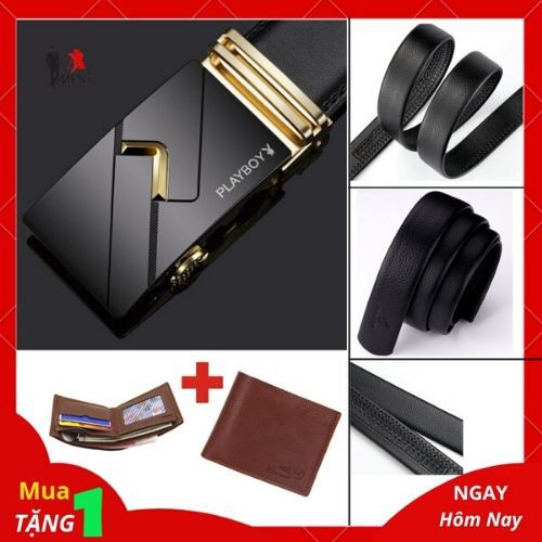[ TẶNG VÍ DA ] Thắt lưng nam da cao cấp + mặt V Màu