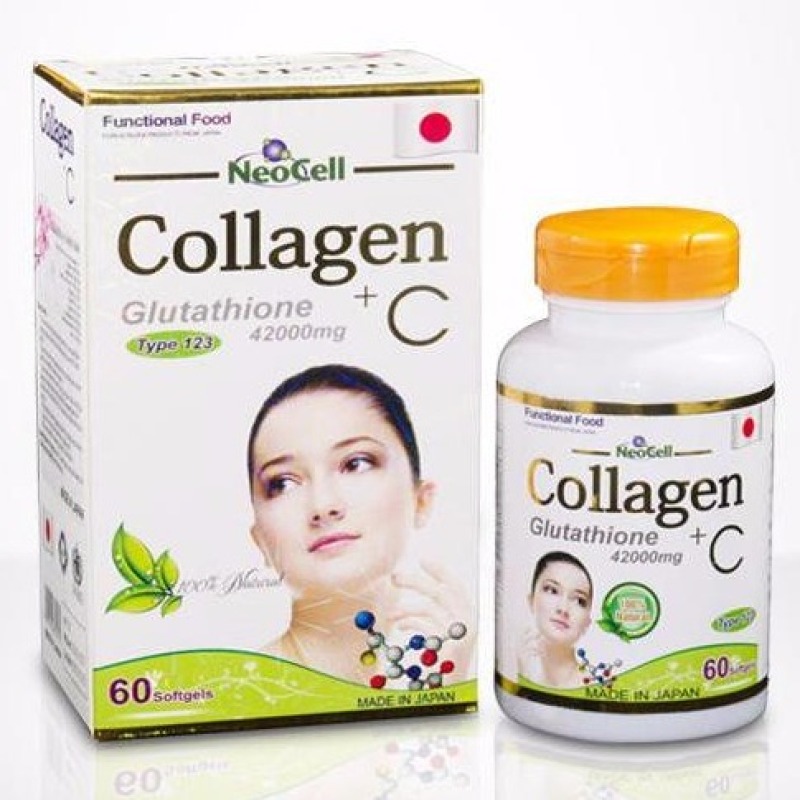 Collagen Glutathione + C 42000mg làm đẹp da nám da vàng da chỗng lão hoá da lọ 60 viên chính hãng, sản phẩm đa dạng, chất lượng tốt, đảm bảo an toàn sức khỏe người sử dụng