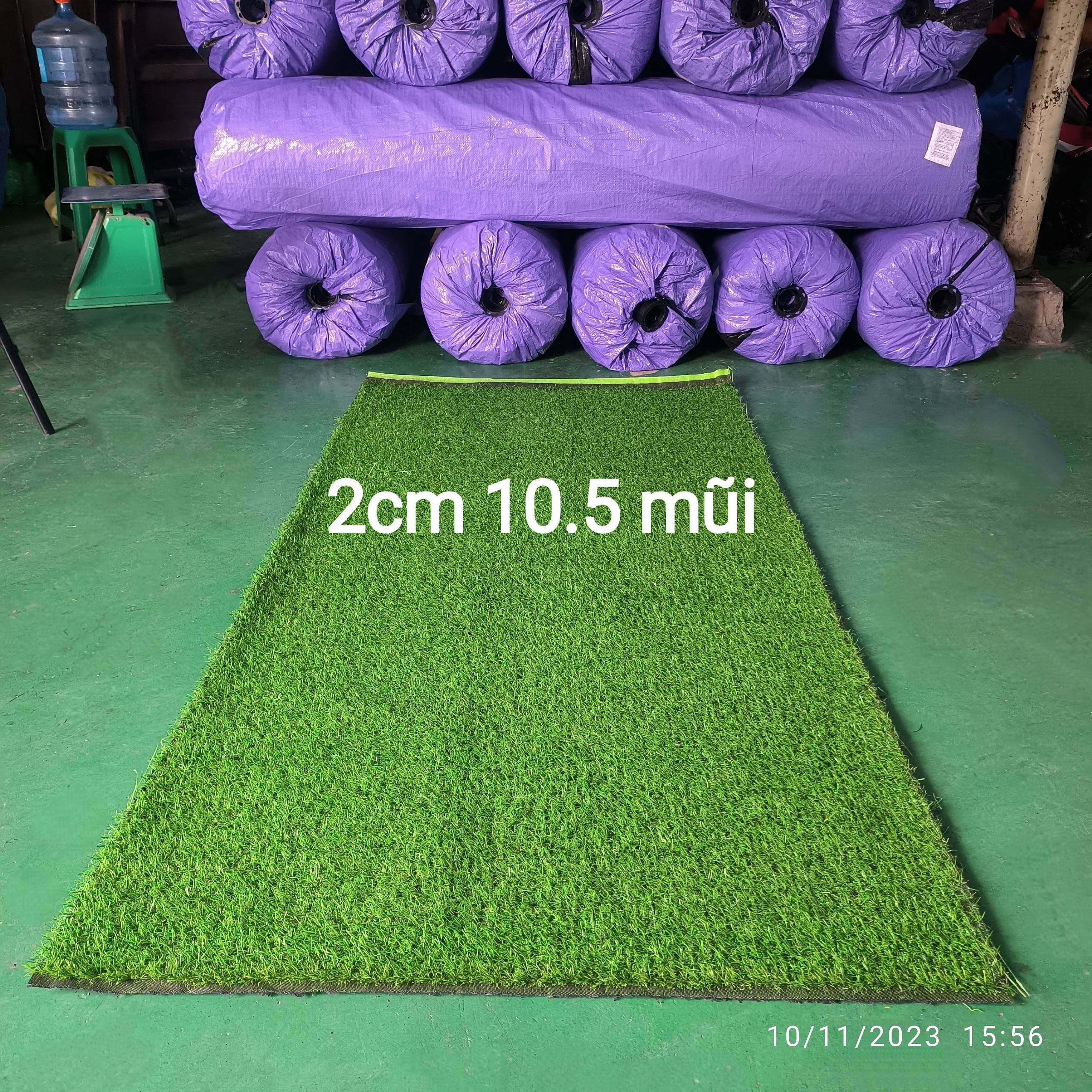 Thảm cỏ nhân tạo 2cm  (loại 2cm 10.5 mũi, quý khách đọc kỹ mô tả)