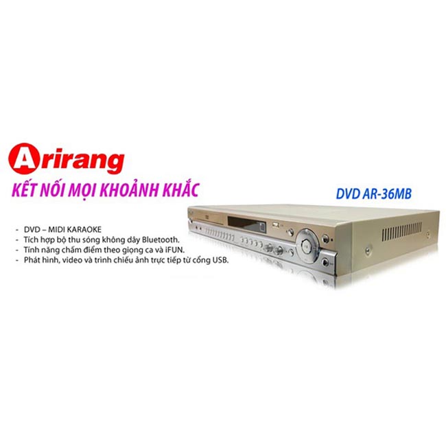 [HCM]Đầu DVD Karaoke Arirang AR-36MB (vàng)