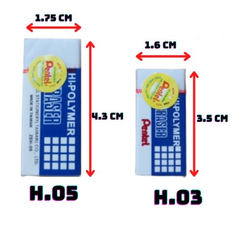 Gôm bút chì Pentel H.03 H.05