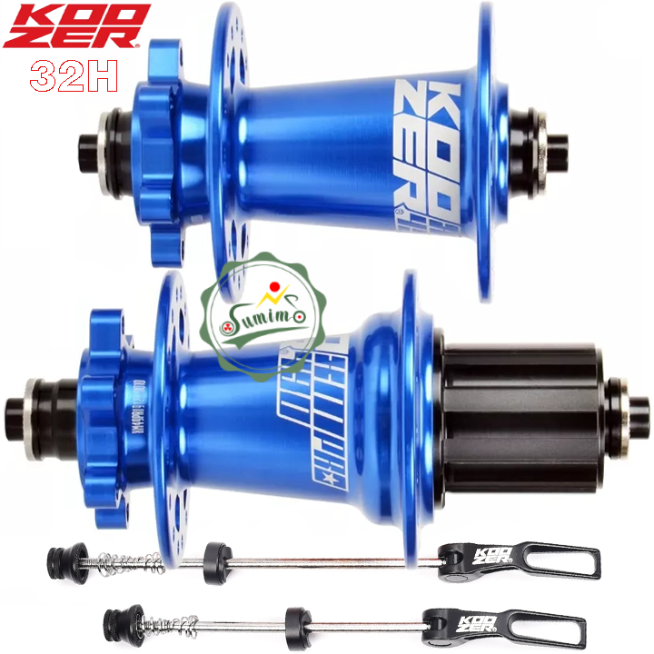 Đùm bộ KOOZER XM490 Pro 32 lổ ty bật QR - Cối HG 12 Speed - Thắng dĩa