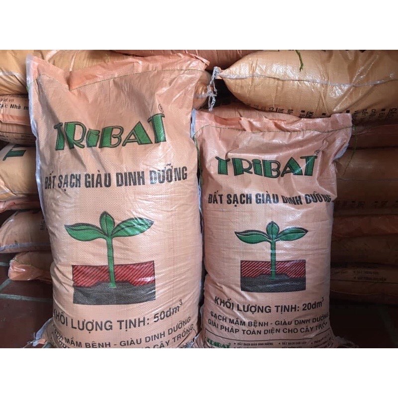 Đất sạch giàu dinh dưỡng Tribat 50dm3 (~25kg)