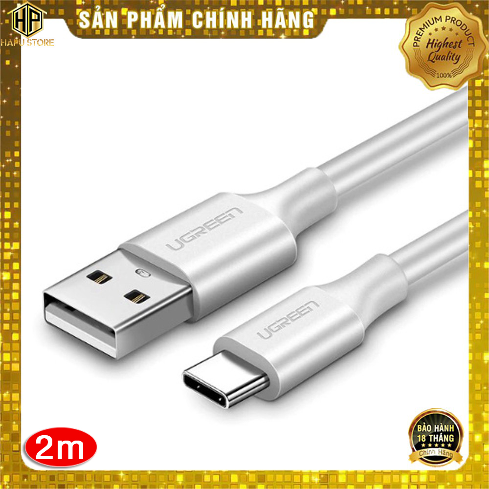 Cáp USB Type C sang USB 2.0 Ugreen 60121 dài 1m cao cấp - Hapustore