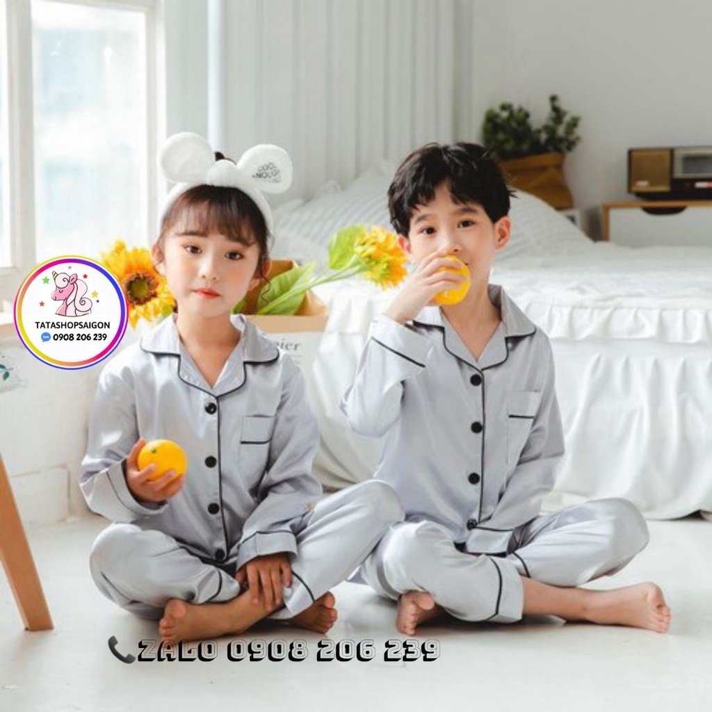 [HCM]Bộ pijama tay dài bé trai bé gái phi bóng cao cấp 11 đến 40kg 089