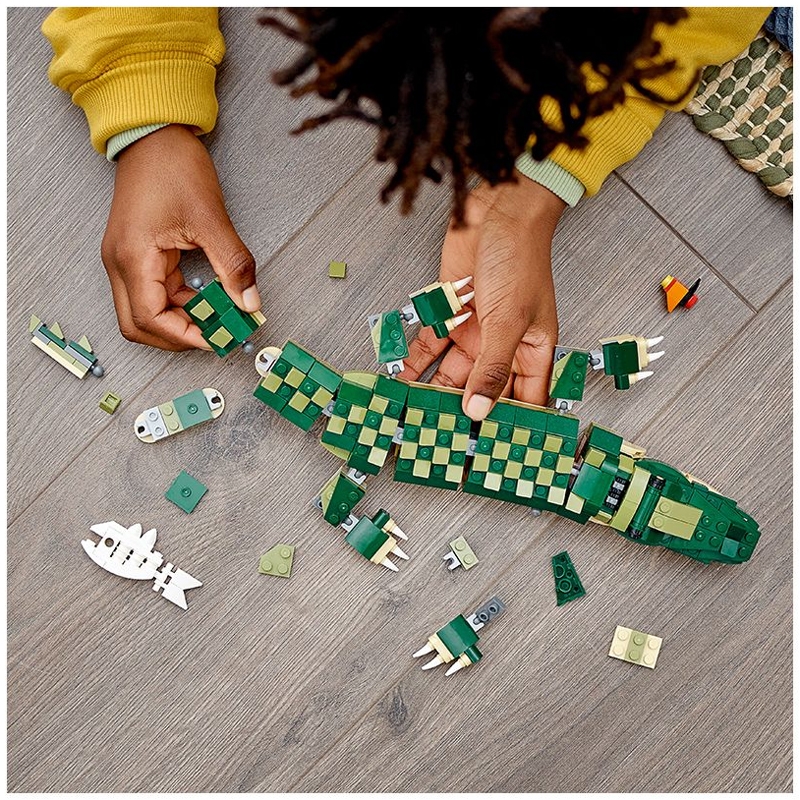 Đồ Chơi Lắp Ráp LEGO Creator 3 In 1 31121 - Crocodile (454 Mảnh Ghép)