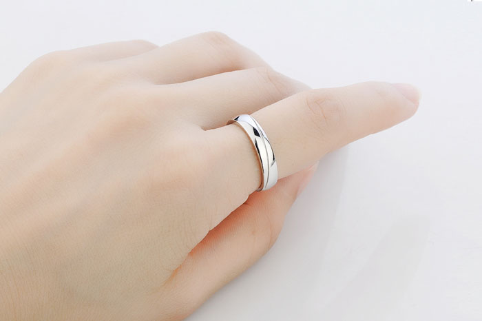 Nhẫn đôi Bạc Hiểu Minh nc141 những điều giản đơn (Bạc)