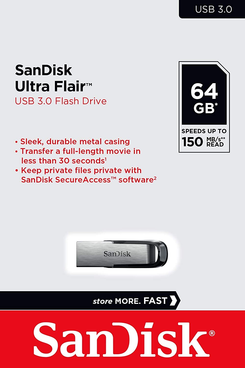 USB 3.0 SanDisk CZ73 64GB 150MB/s