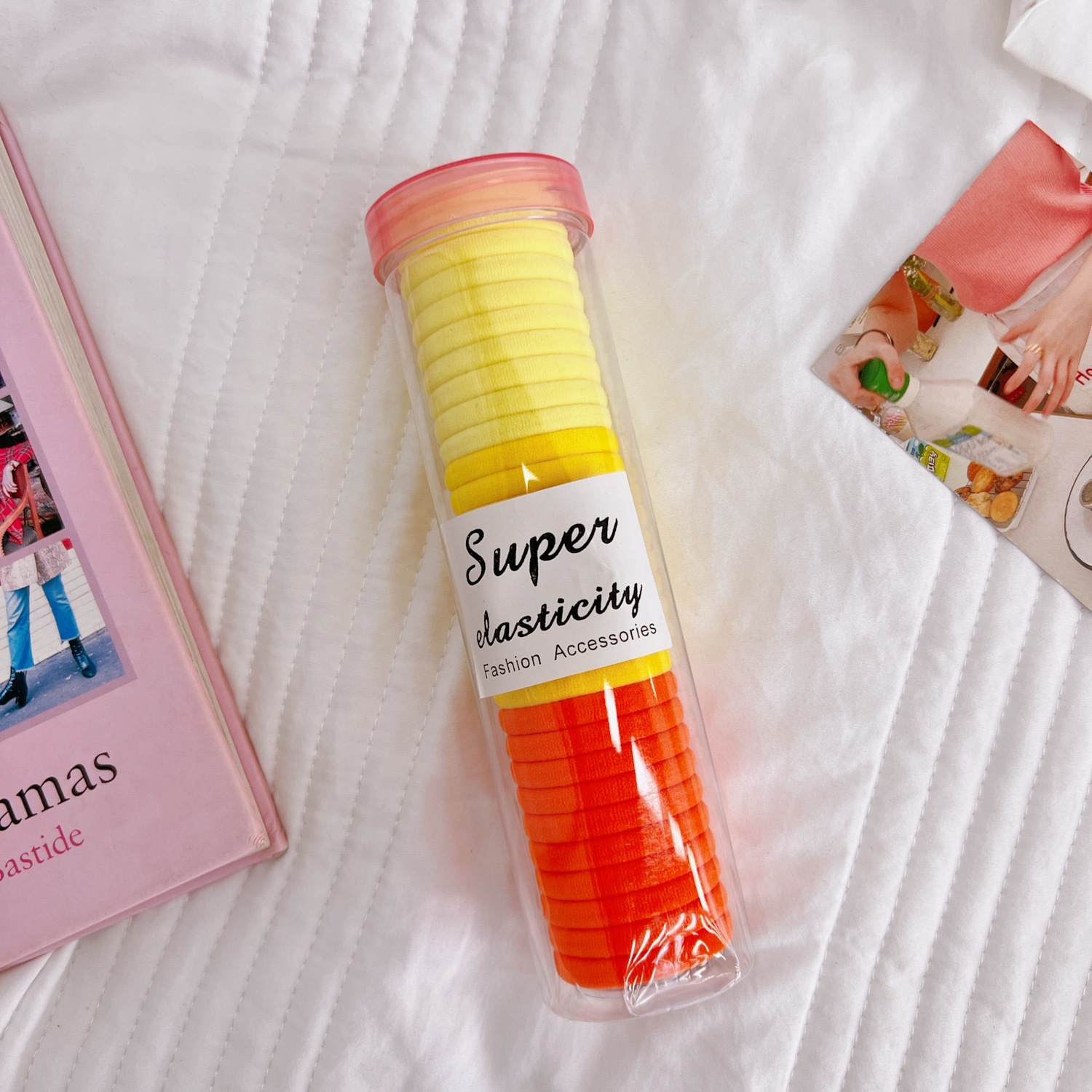 Set cột tóc 20 dây nhiều màu co dãn phong cách hàn quốc
