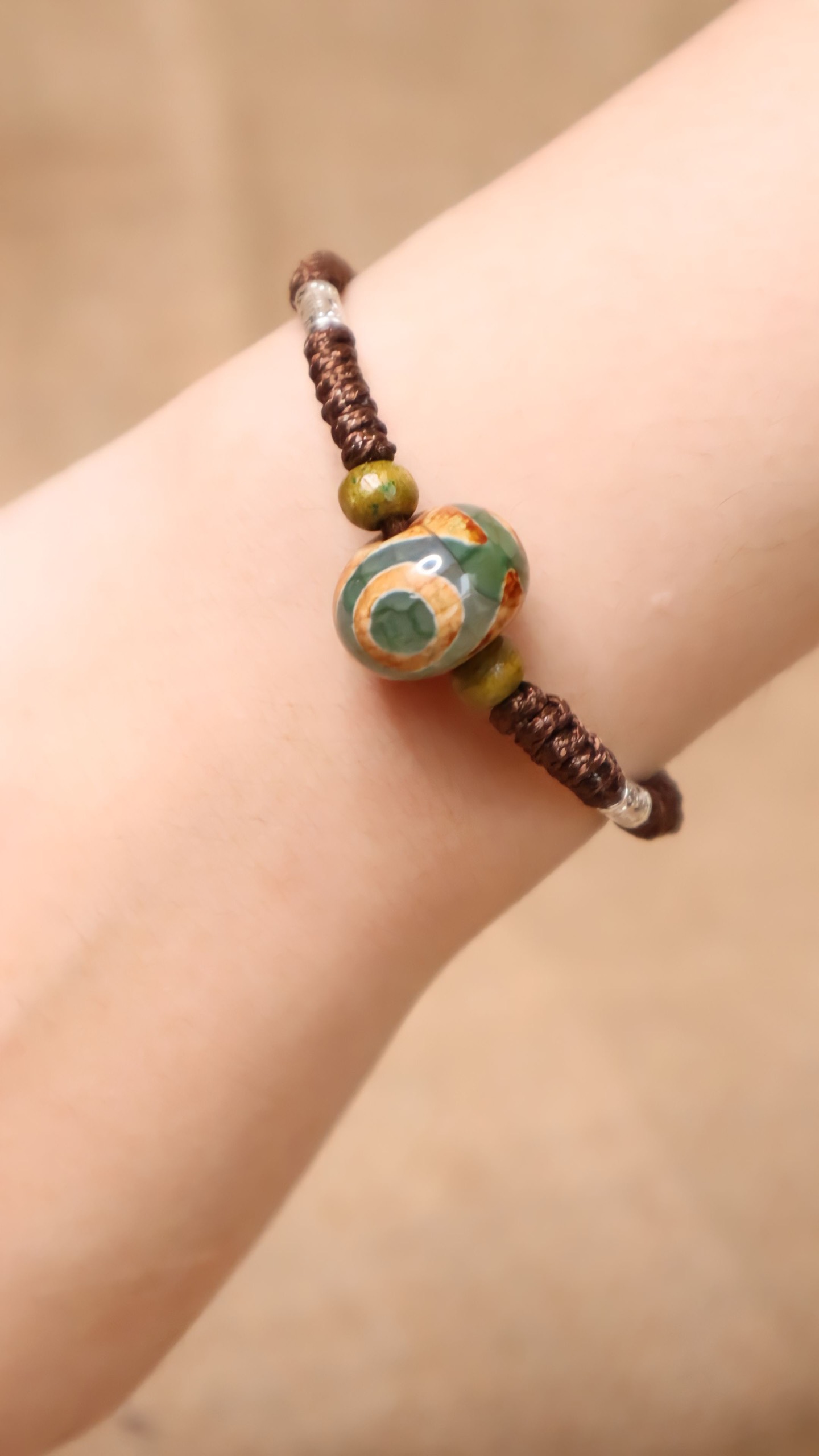 Tibetan Dzi bracelet