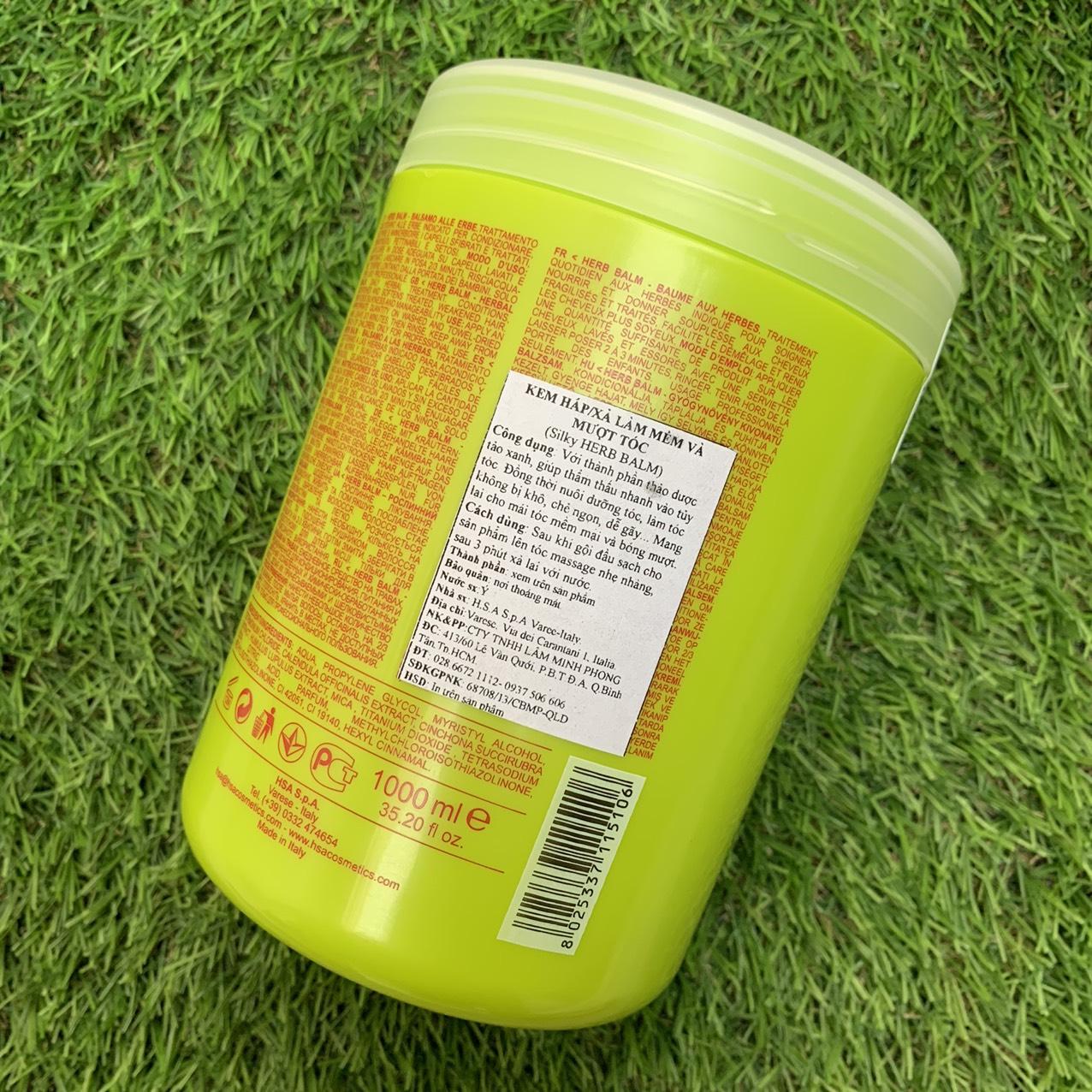 [HCM]Hấp dầu ủ tóc thảo dược chăm sóc tóc hư tổn Silky Herb Balm 1000ml