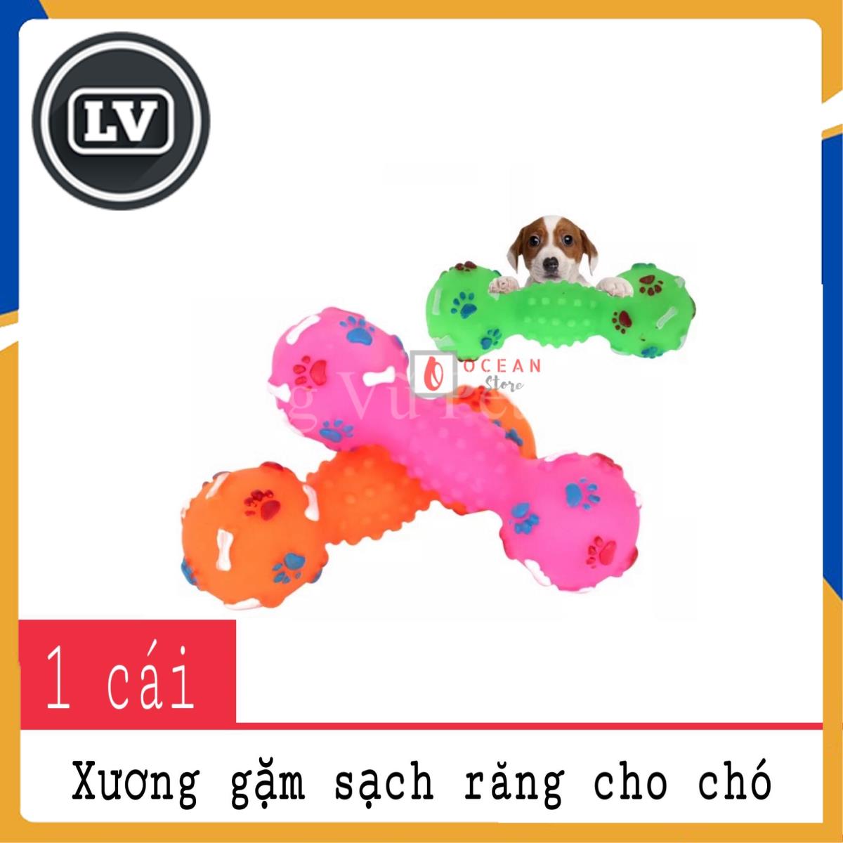 Đồ chơi xương gặm sạch răng bóp kêu cho chó mèo - Đồ chơi xương 01