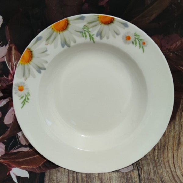Combo 2 dĩa sứ lòng sâu  20cm- dĩa sứ sâu lòng
