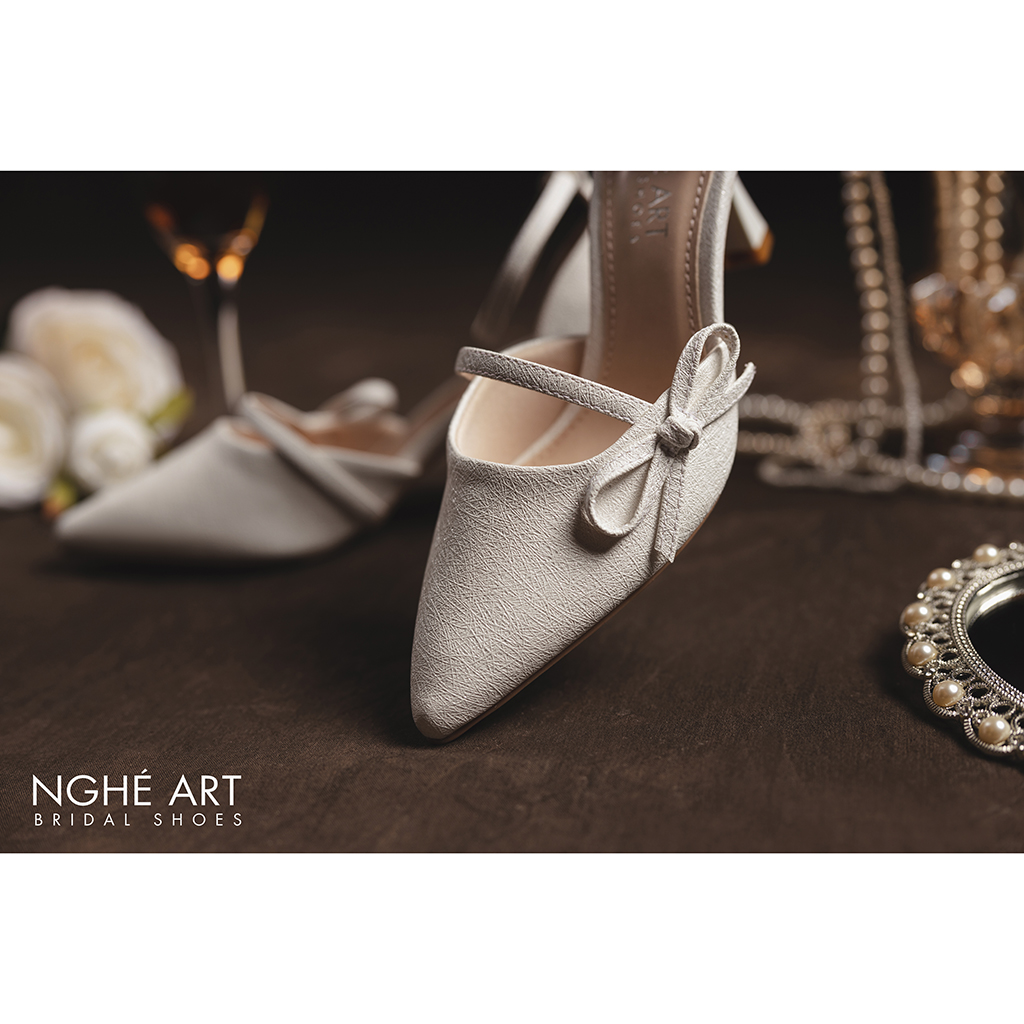 Giày cưới Nghé Art nơ 428
