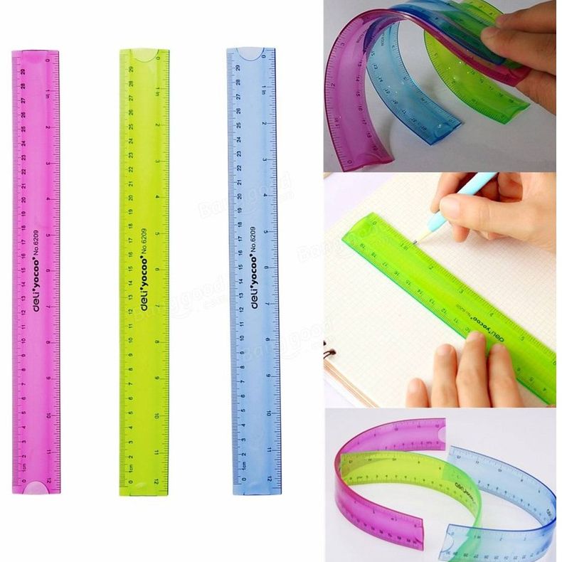 Combo 2 cây thước dẻo 20cm Aihao