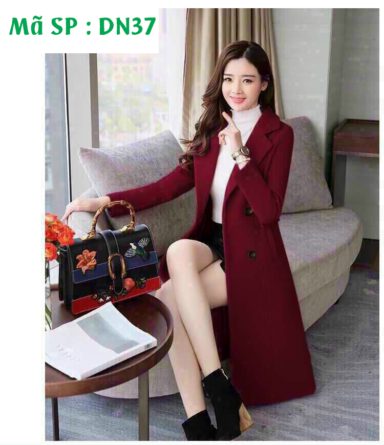 [HCM]Áo khoác dạ măng tô thu đông nữ cao cấp thoitranghd