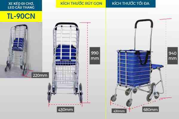 Xe kéo đi chợ Advindeq TL-90CN