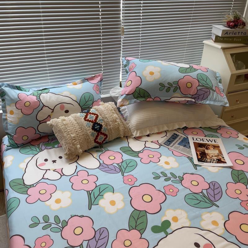 Bộ ga giường cotton 3D lidaco sét 3 món