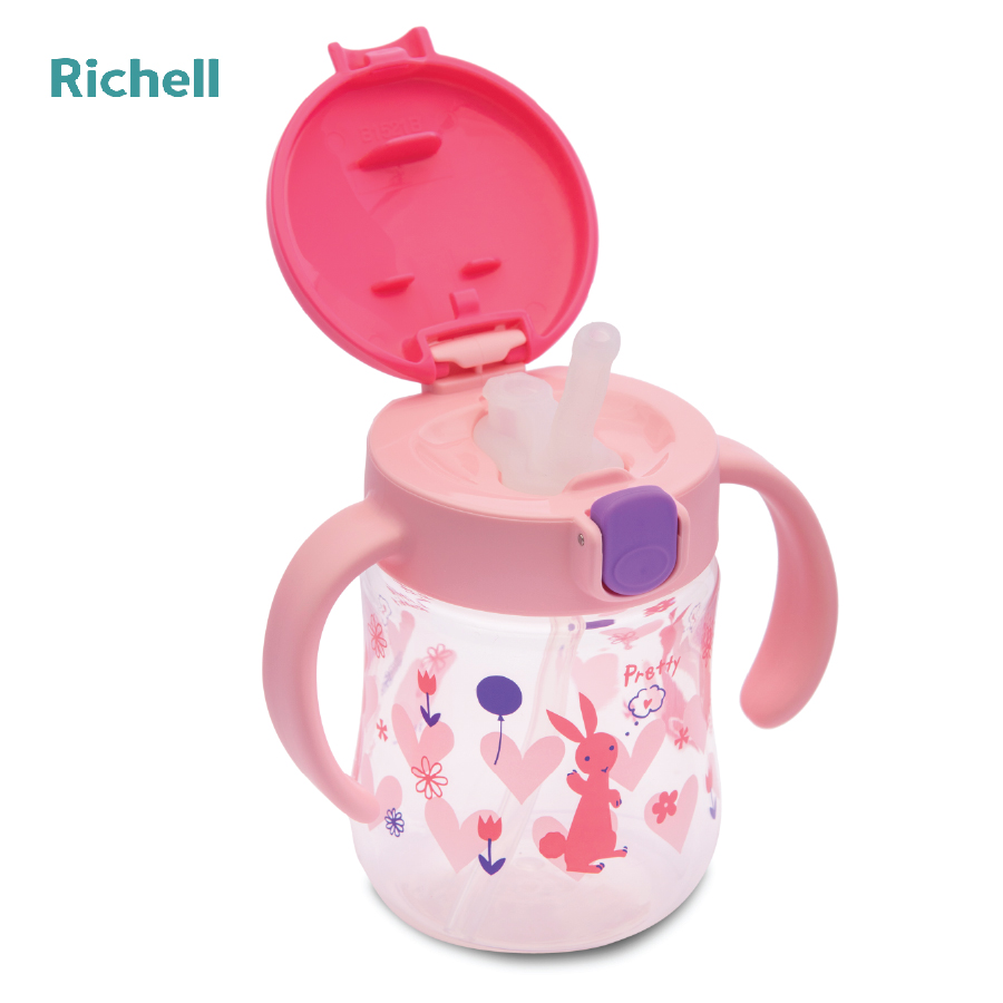CỐC ỐNG HÚT T.L.I RICHELL (HỒNG)